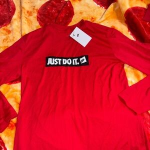 Nike Red Long Sleeve Shirt